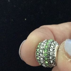 European green and white charm